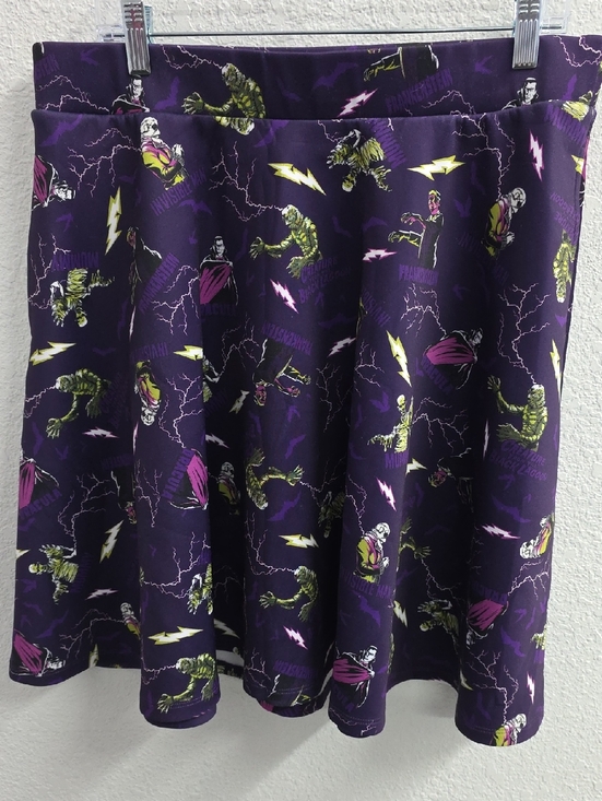 torrid Dresses & Skirts - Torrid Classic Universal Monsters Purple Circle Skater Skirt Pockets